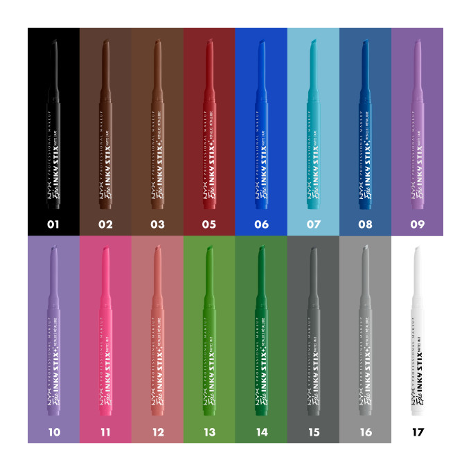 NYX Professional Makeup Epic Inky Stix Wodoodporny Kremowo-Żelowy Eyeliner 01 Black Screen