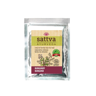 Sattva Ayurveda Naturalna Ziołowa Farba do Włosów Burgund 10g