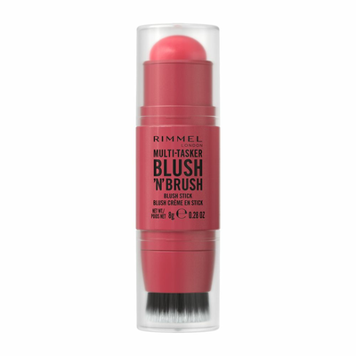 Rimmel Multi Tasker Blush'n'Brush Róż w Sztyfcie z Pędzelkiem 150 Cherry On Point