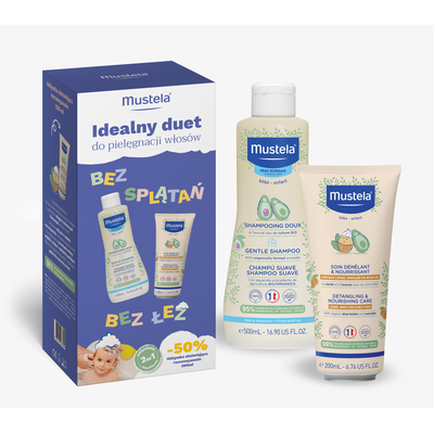 Mustela Idealny Duet do Pielęgnacji Włosów Szampon + Odżywka