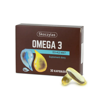 Skoczylas Omega 3 D3 + K2 MK7 Suplement Diety 30 Kapsułek