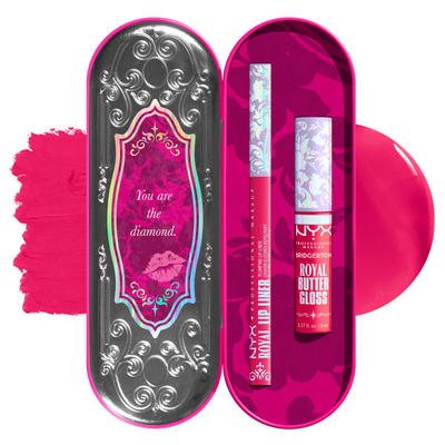 NYX Professional Makeup Bridgerton Royal Treasures Zestaw Błyszczyk i Konturówka 03