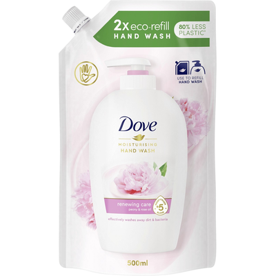 Dove Mydło do Rąk w Płynie o Zapachu Piwonii i Róży Refill 500ml