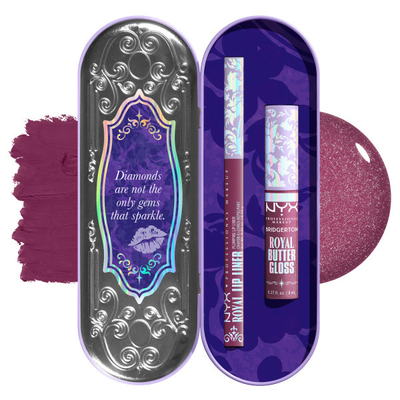 NYX Professional Makeup Bridgerton Royal Treasures Zestaw Błyszczyk i Konturówka 02