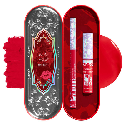 NYX Professional Makeup Bridgerton Royal Treasures Zestaw Błyszczyk i Konturówka 04