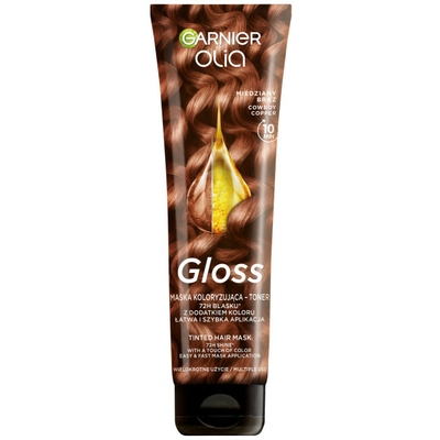 Garnier Olia Gloss Maska Tonująca do Włosów Miedziany Brąz 150ml