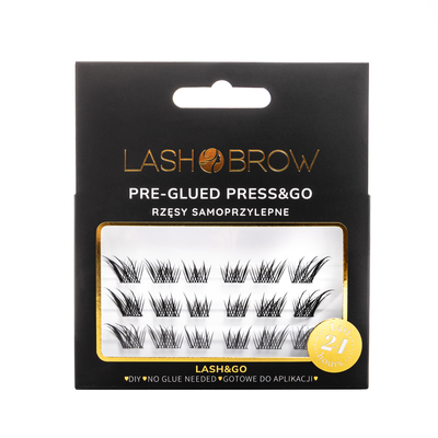 LASH BROW Press &amp; Go Zestaw Kępek Samoprzylepnych Lashy