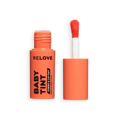 Makeup Revolution Relove Baby Tint Lip &amp; Cheek Wielofunkcyjny Róż do Policzków Coral