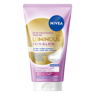 NIVEA Luminous630 Skin Glow Żel do Mycia Twarzy 150ml