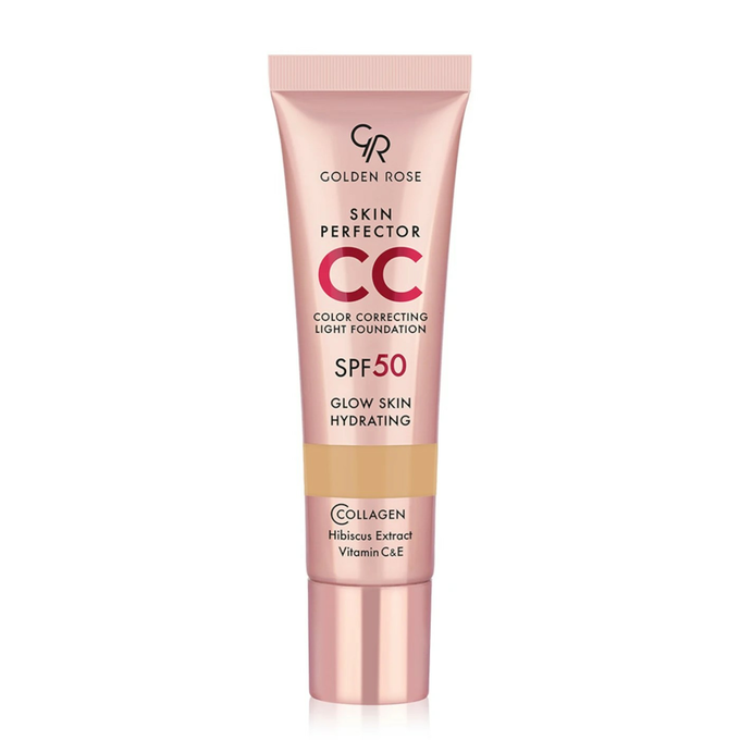 Golden Rose CC Skin Perfector Korygujący Podkład do Twarzy z Filtrem SPF50