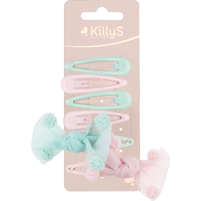 KillyS Zestaw 6 Pastelowych Spinek do Włosów