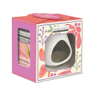 Yankee Candle Flowers Zestaw Kominek z Woskiem