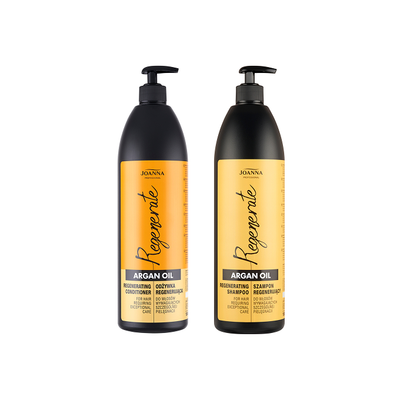 Zestaw Joanna Argan Oil Odżywka Regenerująca 1000ml + Joanna Argan Oil Szampon Regenerujący 1000ml