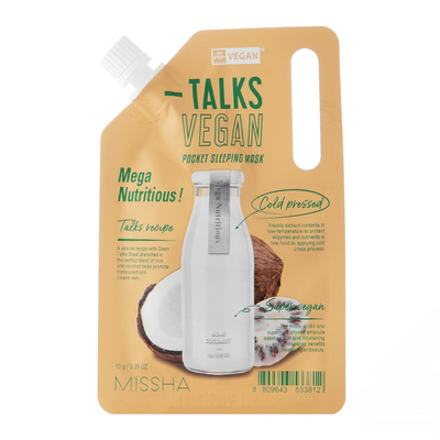 Missha Talks Vegan Mega Nutritious Odżywcza Maska do Twarzy 10g