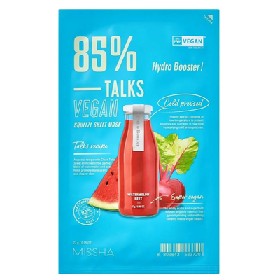 Missha Talks Vegan Hydro Booster Nawilżająca Maska w Płachcie