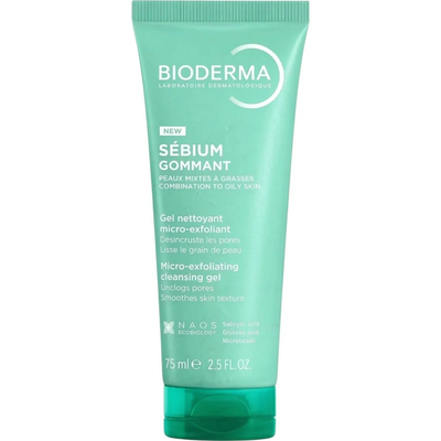 Bioderma Sebium Gommant Delikatny Peeling Oczyszczający w Żelu 75ml