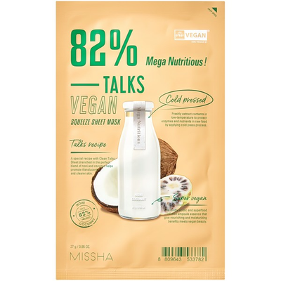 Missha Talks Vegan Mega Nutritious Odżywcza Maska w Płachcie