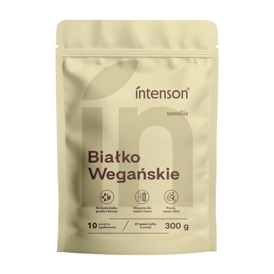 Intenson Białko Wegańskie Suplement Diety o Smaku Waniliowym 300g