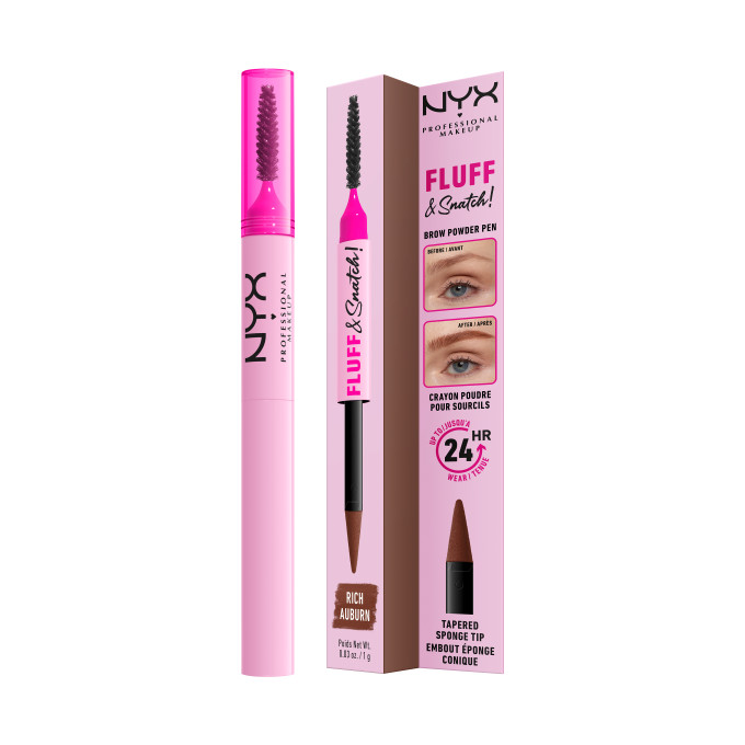 NYX Professional Makeup Fluff &amp; Snatch! Pudrowy Piak do Brwi Rich Auburn