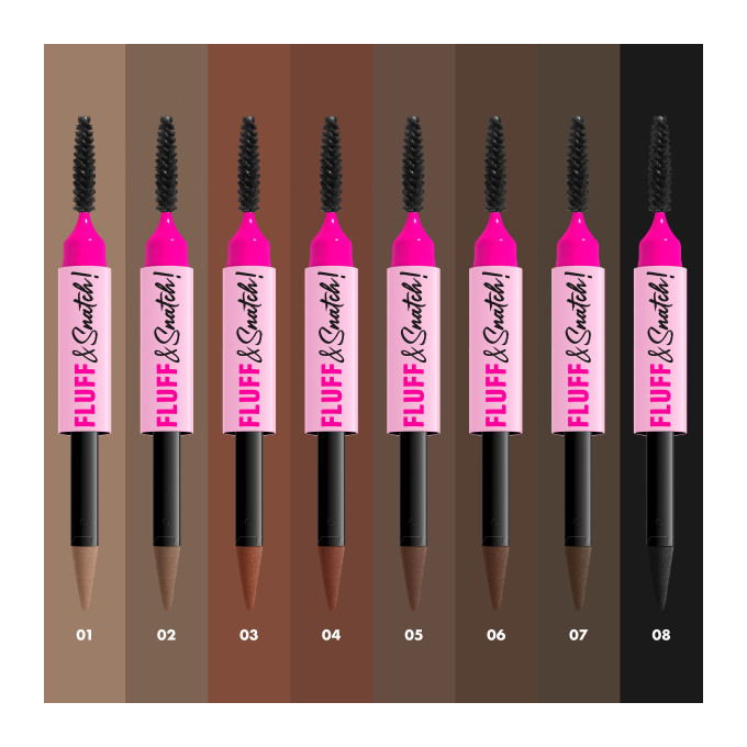 NYX Professional Makeup Fluff &amp; Snatch! Pudrowy Piak do Brwi Ash Blonde