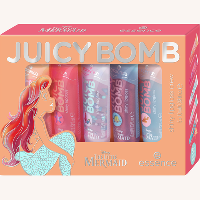 Essence Juicy Bomb Disney The Little Mermaid Zestaw Błyszczyków do Ust