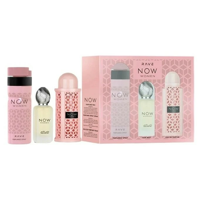 LATTAFA Rave Now Zestaw dla Kobiet Woda Perfumowana + Dezodorant + Mgiełka do Włosów
