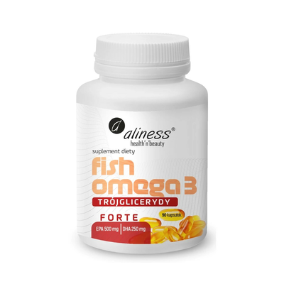 Aliness Fish Omega 3 Trójglicerydy Forte Suplement Diety 90 Kapsułek