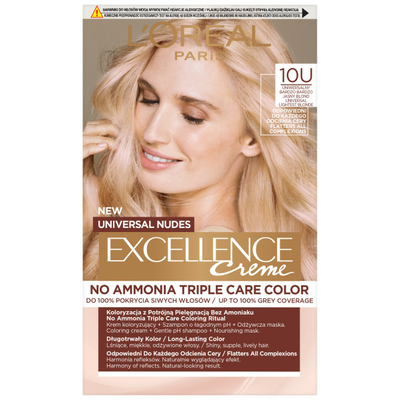 Loreal Excellence Creme Farba do Włosów 10U Uniwersalny Bardzo Bardzo Jasny Blond