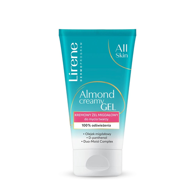 Lirene Almond Creamy Gel Kremowy Żel Migdałowy do Mycia Twarzy 150ml