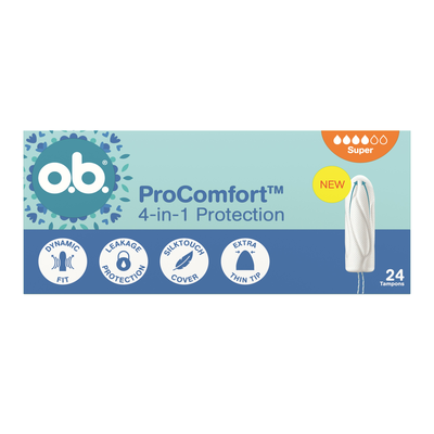 o.b. ProComfort 4w1 Tampony Super 24 Sztuki
