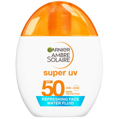 Garnier Ambre Solaire Fluid do Twarzy z Kwasem Hialuronowym i Filtrem SPF50 40ml