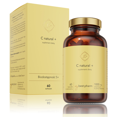 MyBestPharm C Natural+ Suplement Diety 60 Kapsułek