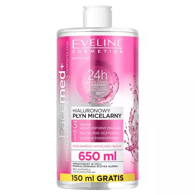 Eveline Facemed+ Hialuronowy Płyn Micelarny 650ml