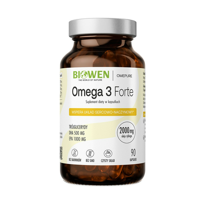 Biowen Omega 3 Forte Suplement Diety 90 Kapsułek