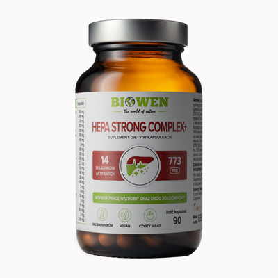 Biowen Hepa Strong Complex+ Suplement Diety 90 Kapsułek