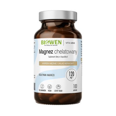Biowen Magnez Chelatowany Suplement Diety 100 Kapsułek