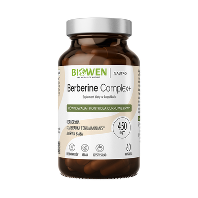 Biowen Berberine Complex+ Suplement Diety 60 Kapsułek