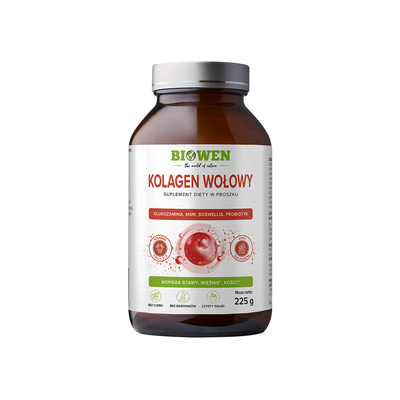 Biowen Kolagen Wołowy Suplement Diety w Proszku 225g