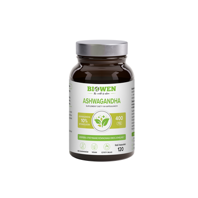 Biowen Ashwagandha Suplement Diety 120 Kapsułek