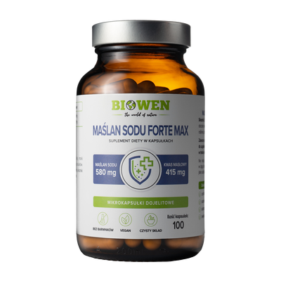 Biowen Maślan Sodu Forte Max Suplement Diety 100 Kapsułek