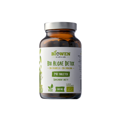 Biowen BIO Algae Detox Suplement Diety 240 Tabletek