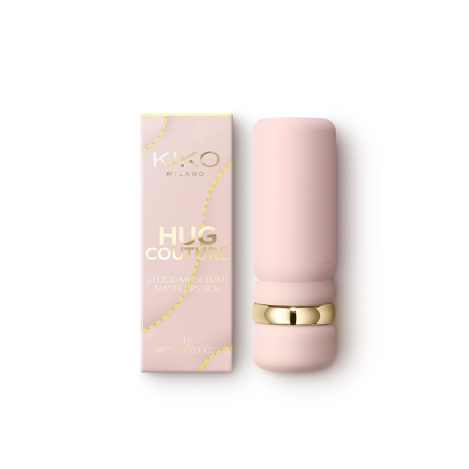 KIKO Milano Hug Couture Szminka o Matowym Wykończeniu i Lekkim Kryciu 01 Nectar Nude