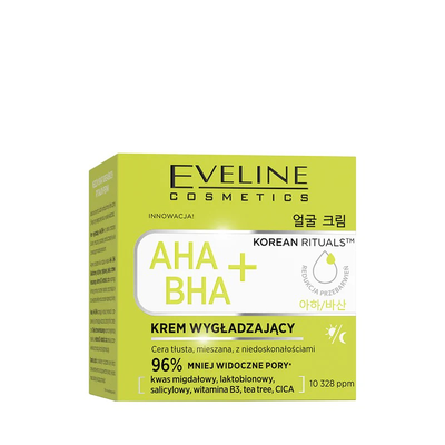 Eveline Korean Rituals AHA BHA+ Wygładzający Krem do Twarzy 50ml