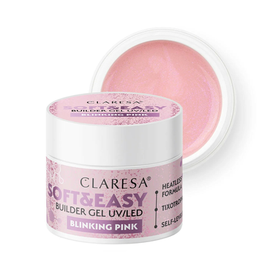 Claresa Żel Budujący Soft &amp; Easy Blinking Pink 45g