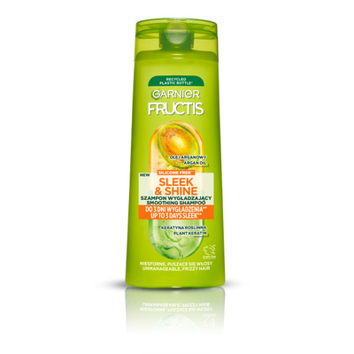 Garnier Fructis Sleek &amp; Shine Wygładzający Szampon do Włosów 400ml