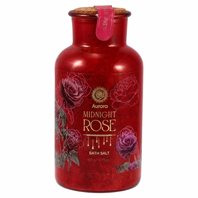 Aurora Sól do Kąpieli Midnight Rose z Suszoną Różą 600g