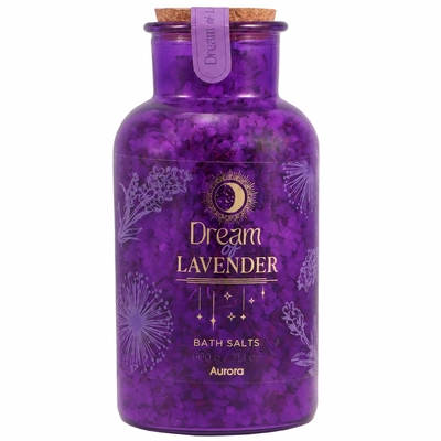 Aurora Sól do Kąpieli Dream Lavender z Suszoną Lawendą 600g
