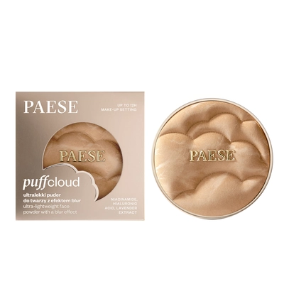 PAESE Puff Cloud Ultralekki Puder do Twarzy z Efektem Blur 02N Nude
