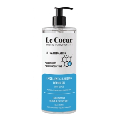 Le Coeur Ultra Hydration Emolientowy Dermo Olejek Myjący do Ciała i Twarzy 700ml