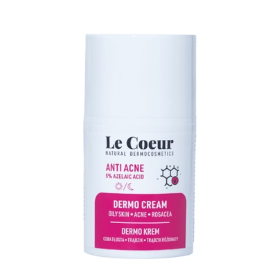 Le Coeur Anti Acne Dermo Krem do Twarzy z Kwasem Azelainowym 50ml